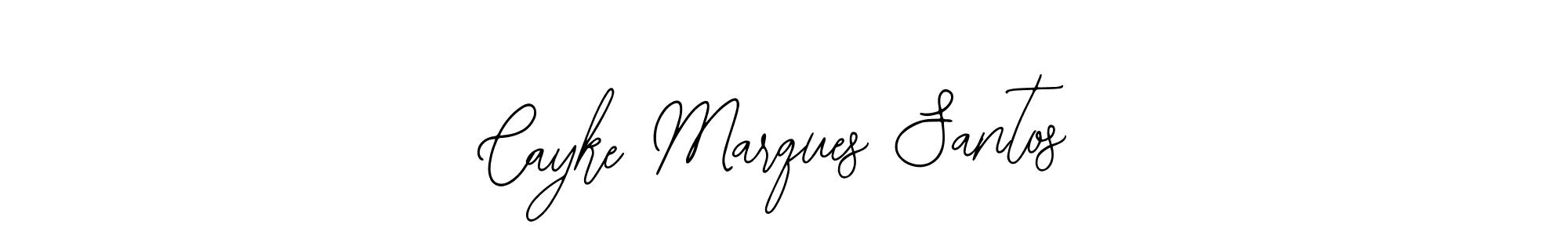 Make a beautiful signature design for name Cayke Marques Santos. With this signature (Bearetta-2O07w) style, you can create a handwritten signature for free. Cayke Marques Santos signature style 12 images and pictures png