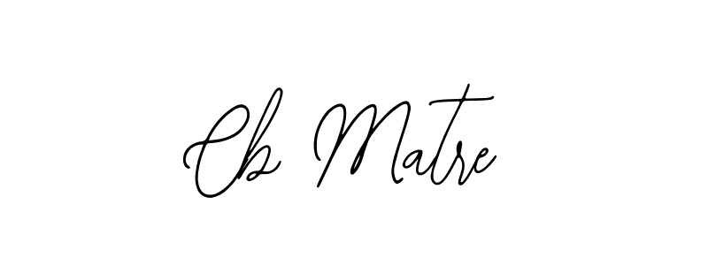 Create a beautiful signature design for name Cb Matre. With this signature (Bearetta-2O07w) fonts, you can make a handwritten signature for free. Cb Matre signature style 12 images and pictures png