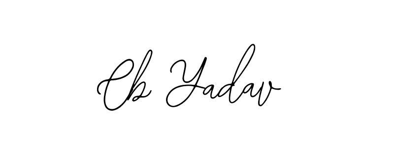 You should practise on your own different ways (Bearetta-2O07w) to write your name (Cb Yadav) in signature. don't let someone else do it for you. Cb Yadav signature style 12 images and pictures png