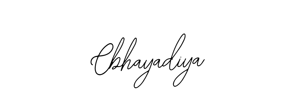 You should practise on your own different ways (Bearetta-2O07w) to write your name (Cbhayadiya) in signature. don't let someone else do it for you. Cbhayadiya signature style 12 images and pictures png