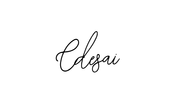 Use a signature maker to create a handwritten signature online. With this signature software, you can design (Bearetta-2O07w) your own signature for name Cdesai. Cdesai signature style 12 images and pictures png