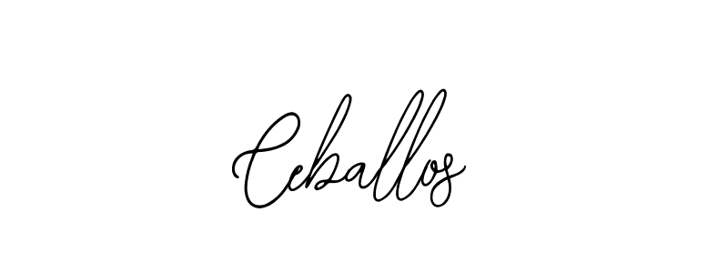 Also we have Ceballos name is the best signature style. Create professional handwritten signature collection using Bearetta-2O07w autograph style. Ceballos signature style 12 images and pictures png