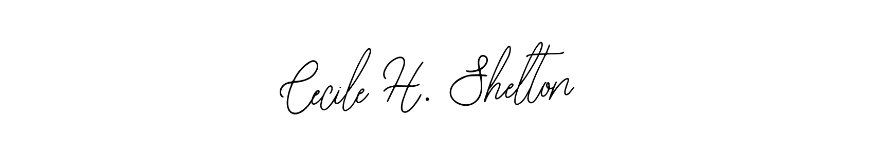 Make a beautiful signature design for name Cecile H. Shelton. With this signature (Bearetta-2O07w) style, you can create a handwritten signature for free. Cecile H. Shelton signature style 12 images and pictures png
