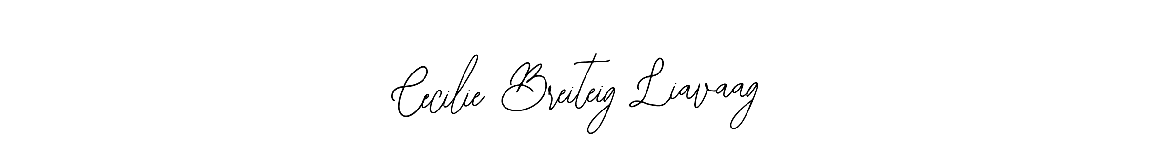 How to make Cecilie Breiteig Liavaag name signature. Use Bearetta-2O07w style for creating short signs online. This is the latest handwritten sign. Cecilie Breiteig Liavaag signature style 12 images and pictures png