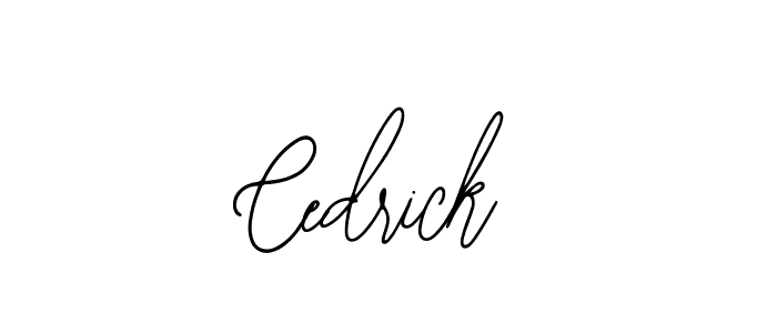 How to make Cedrick name signature. Use Bearetta-2O07w style for creating short signs online. This is the latest handwritten sign. Cedrick signature style 12 images and pictures png