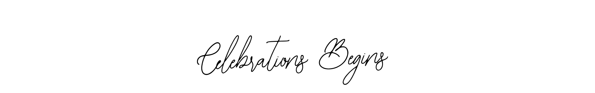 How to Draw Celebrations Begins signature style? Bearetta-2O07w is a latest design signature styles for name Celebrations Begins. Celebrations Begins signature style 12 images and pictures png