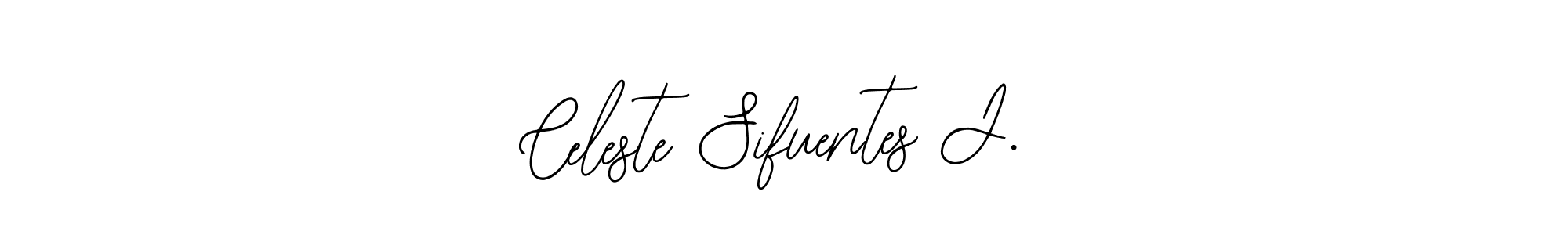 Make a beautiful signature design for name Celeste Sifuentes J.. With this signature (Bearetta-2O07w) style, you can create a handwritten signature for free. Celeste Sifuentes J. signature style 12 images and pictures png