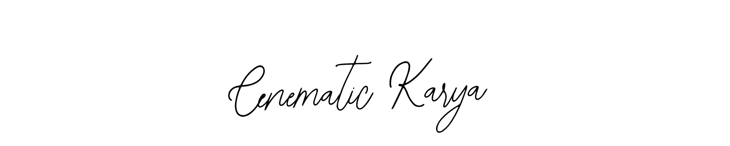 Cenematic Karya stylish signature style. Best Handwritten Sign (Bearetta-2O07w) for my name. Handwritten Signature Collection Ideas for my name Cenematic Karya. Cenematic Karya signature style 12 images and pictures png