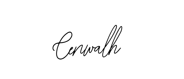 How to make Cenwalh name signature. Use Bearetta-2O07w style for creating short signs online. This is the latest handwritten sign. Cenwalh signature style 12 images and pictures png