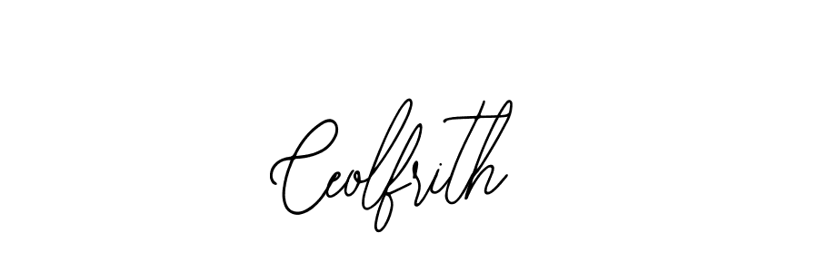 How to make Ceolfrith name signature. Use Bearetta-2O07w style for creating short signs online. This is the latest handwritten sign. Ceolfrith signature style 12 images and pictures png