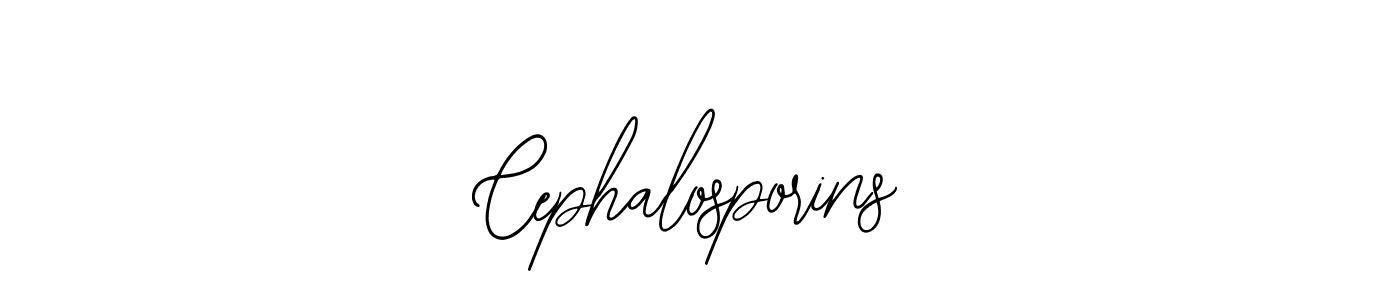 How to make Cephalosporins name signature. Use Bearetta-2O07w style for creating short signs online. This is the latest handwritten sign. Cephalosporins signature style 12 images and pictures png
