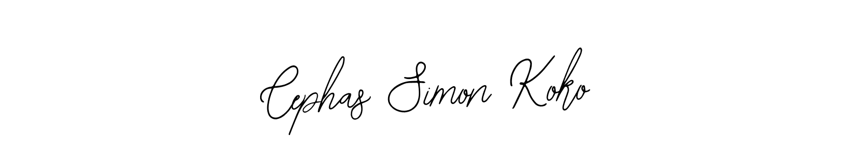 Also we have Cephas Simon Koko name is the best signature style. Create professional handwritten signature collection using Bearetta-2O07w autograph style. Cephas Simon Koko signature style 12 images and pictures png