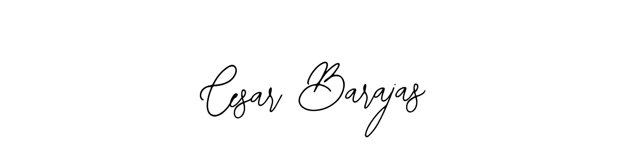 How to make Cesar Barajas name signature. Use Bearetta-2O07w style for creating short signs online. This is the latest handwritten sign. Cesar Barajas signature style 12 images and pictures png