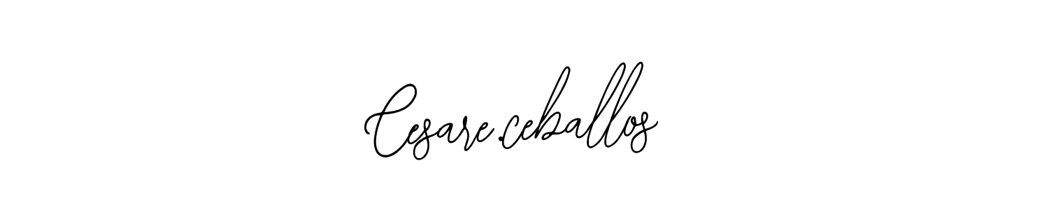 Make a beautiful signature design for name Cesare.ceballos. With this signature (Bearetta-2O07w) style, you can create a handwritten signature for free. Cesare.ceballos signature style 12 images and pictures png