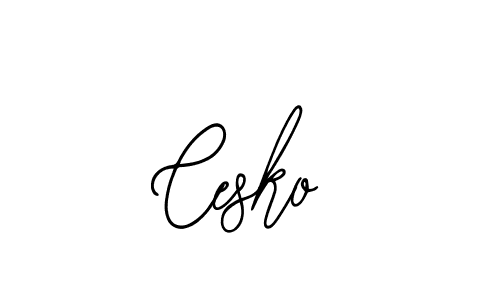 How to make Cesko signature? Bearetta-2O07w is a professional autograph style. Create handwritten signature for Cesko name. Cesko signature style 12 images and pictures png