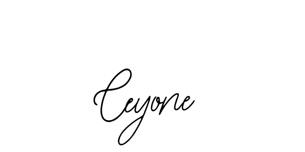 How to make Ceyone name signature. Use Bearetta-2O07w style for creating short signs online. This is the latest handwritten sign. Ceyone signature style 12 images and pictures png