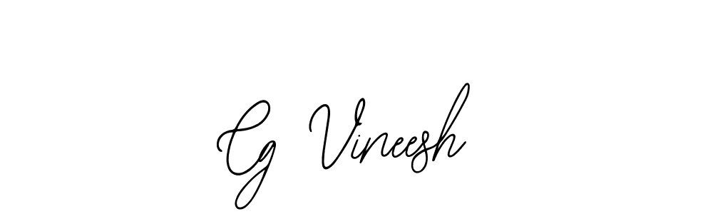 How to make Cg Vineesh signature? Bearetta-2O07w is a professional autograph style. Create handwritten signature for Cg Vineesh name. Cg Vineesh signature style 12 images and pictures png