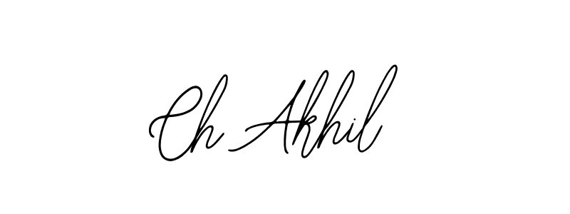 Make a beautiful signature design for name Ch Akhil. Use this online signature maker to create a handwritten signature for free. Ch Akhil signature style 12 images and pictures png