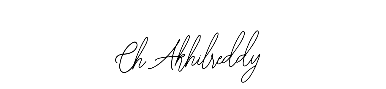if you are searching for the best signature style for your name Ch Akhilreddy. so please give up your signature search. here we have designed multiple signature styles  using Bearetta-2O07w. Ch Akhilreddy signature style 12 images and pictures png