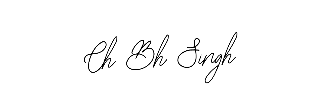 The best way (Bearetta-2O07w) to make a short signature is to pick only two or three words in your name. The name Ch Bh Singh include a total of six letters. For converting this name. Ch Bh Singh signature style 12 images and pictures png