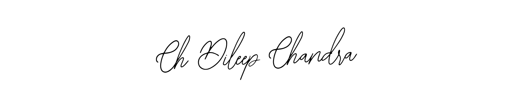 How to make Ch Dileep Chandra name signature. Use Bearetta-2O07w style for creating short signs online. This is the latest handwritten sign. Ch Dileep Chandra signature style 12 images and pictures png