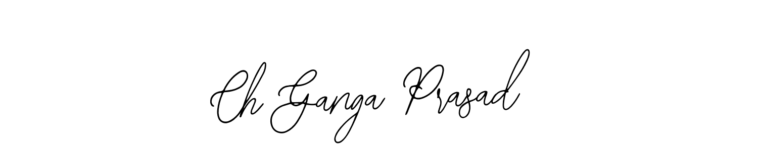 How to make Ch Ganga Prasad name signature. Use Bearetta-2O07w style for creating short signs online. This is the latest handwritten sign. Ch Ganga Prasad signature style 12 images and pictures png