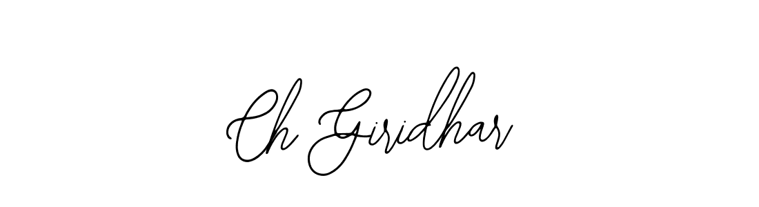 Bearetta-2O07w is a professional signature style that is perfect for those who want to add a touch of class to their signature. It is also a great choice for those who want to make their signature more unique. Get Ch Giridhar name to fancy signature for free. Ch Giridhar signature style 12 images and pictures png