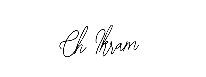 Use a signature maker to create a handwritten signature online. With this signature software, you can design (Bearetta-2O07w) your own signature for name Ch Ikram. Ch Ikram signature style 12 images and pictures png