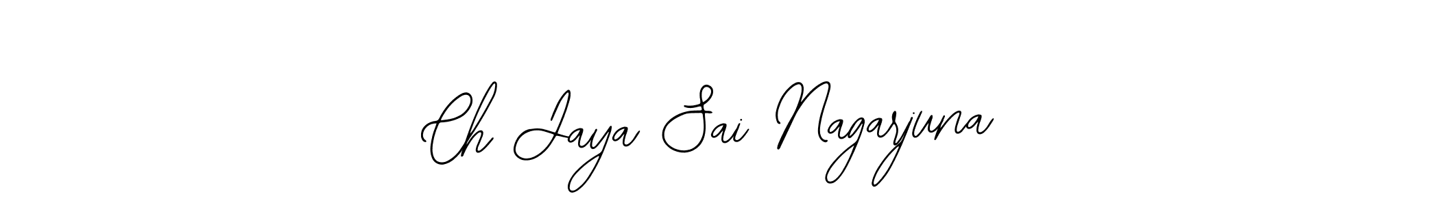 Make a beautiful signature design for name Ch Jaya Sai Nagarjuna. Use this online signature maker to create a handwritten signature for free. Ch Jaya Sai Nagarjuna signature style 12 images and pictures png