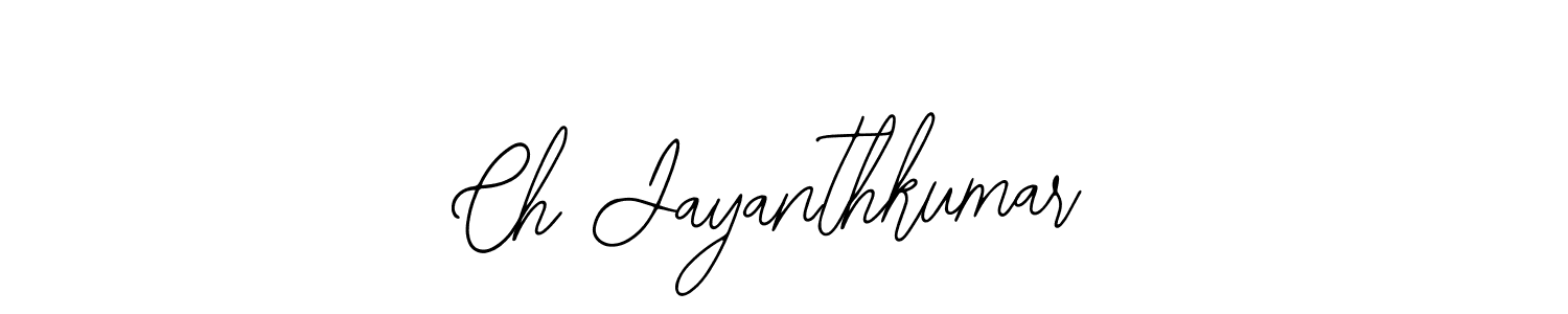 Ch Jayanthkumar stylish signature style. Best Handwritten Sign (Bearetta-2O07w) for my name. Handwritten Signature Collection Ideas for my name Ch Jayanthkumar. Ch Jayanthkumar signature style 12 images and pictures png