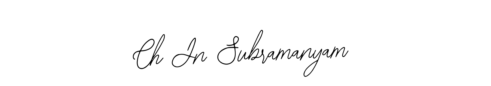 It looks lik you need a new signature style for name Ch Jn Subramanyam. Design unique handwritten (Bearetta-2O07w) signature with our free signature maker in just a few clicks. Ch Jn Subramanyam signature style 12 images and pictures png