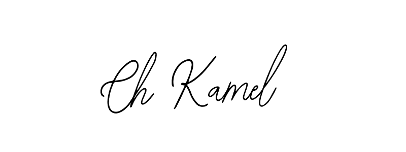 Also You can easily find your signature by using the search form. We will create Ch Kamel name handwritten signature images for you free of cost using Bearetta-2O07w sign style. Ch Kamel signature style 12 images and pictures png