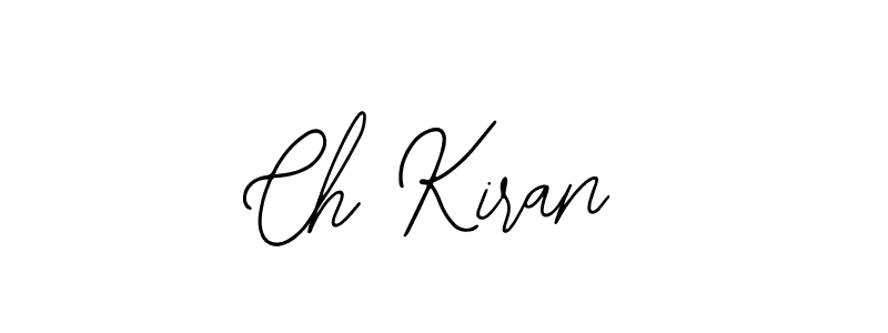 Also You can easily find your signature by using the search form. We will create Ch Kiran name handwritten signature images for you free of cost using Bearetta-2O07w sign style. Ch Kiran signature style 12 images and pictures png