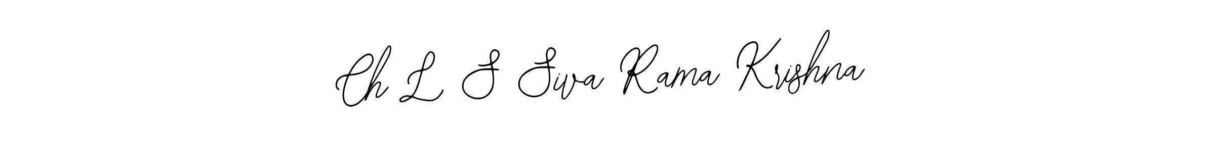 Design your own signature with our free online signature maker. With this signature software, you can create a handwritten (Bearetta-2O07w) signature for name Ch L S Siva Rama Krishna. Ch L S Siva Rama Krishna signature style 12 images and pictures png