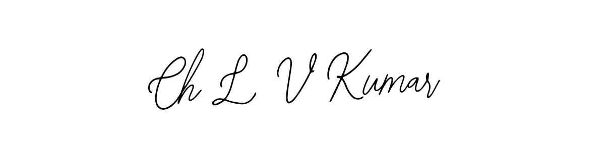 Make a beautiful signature design for name Ch L V Kumar. With this signature (Bearetta-2O07w) style, you can create a handwritten signature for free. Ch L V Kumar signature style 12 images and pictures png