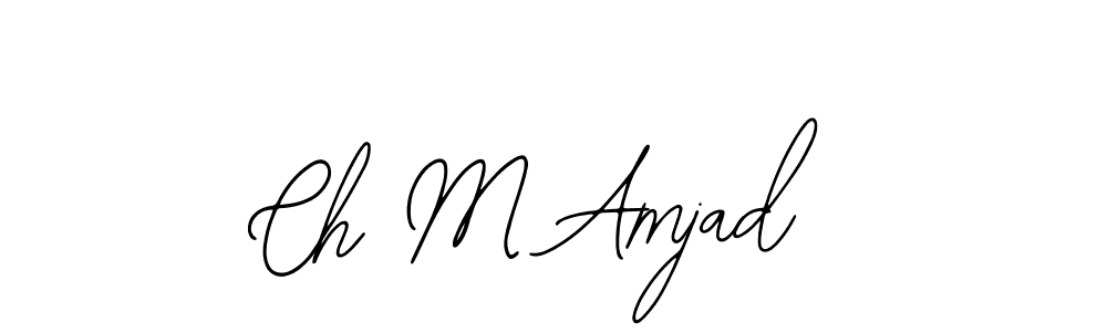 Similarly Bearetta-2O07w is the best handwritten signature design. Signature creator online .You can use it as an online autograph creator for name Ch M Amjad. Ch M Amjad signature style 12 images and pictures png