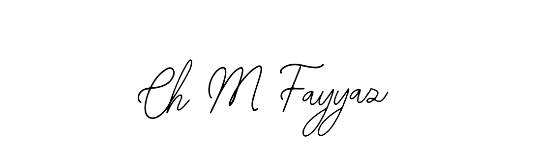 You should practise on your own different ways (Bearetta-2O07w) to write your name (Ch M Fayyaz) in signature. don't let someone else do it for you. Ch M Fayyaz signature style 12 images and pictures png