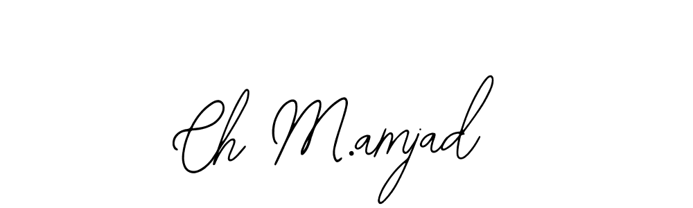 How to make Ch M.amjad name signature. Use Bearetta-2O07w style for creating short signs online. This is the latest handwritten sign. Ch M.amjad signature style 12 images and pictures png