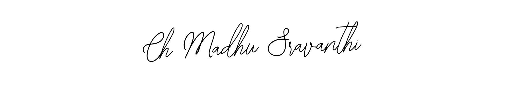 The best way (Bearetta-2O07w) to make a short signature is to pick only two or three words in your name. The name Ch Madhu Sravanthi include a total of six letters. For converting this name. Ch Madhu Sravanthi signature style 12 images and pictures png