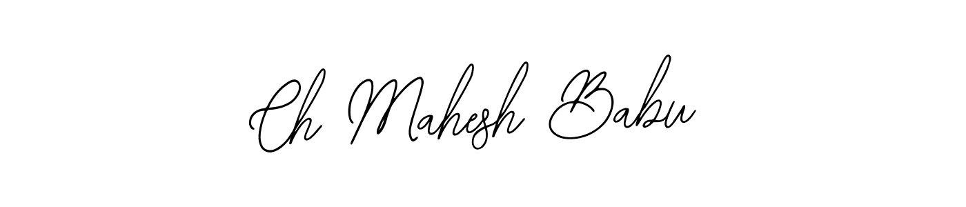 Also You can easily find your signature by using the search form. We will create Ch Mahesh Babu name handwritten signature images for you free of cost using Bearetta-2O07w sign style. Ch Mahesh Babu signature style 12 images and pictures png