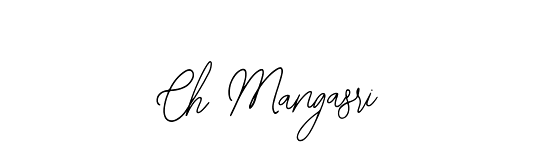 Also You can easily find your signature by using the search form. We will create Ch Mangasri name handwritten signature images for you free of cost using Bearetta-2O07w sign style. Ch Mangasri signature style 12 images and pictures png