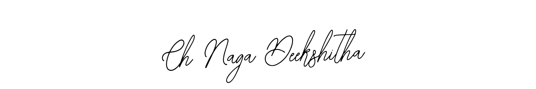 Also You can easily find your signature by using the search form. We will create Ch Naga Deekshitha name handwritten signature images for you free of cost using Bearetta-2O07w sign style. Ch Naga Deekshitha signature style 12 images and pictures png