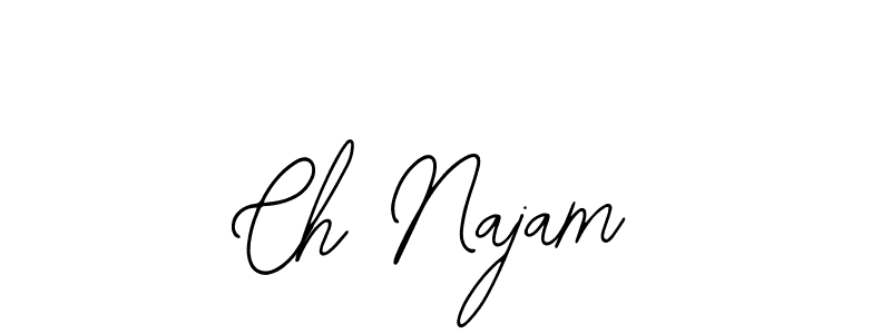 Bearetta-2O07w is a professional signature style that is perfect for those who want to add a touch of class to their signature. It is also a great choice for those who want to make their signature more unique. Get Ch Najam name to fancy signature for free. Ch Najam signature style 12 images and pictures png