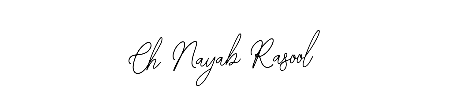 It looks lik you need a new signature style for name Ch Nayab Rasool. Design unique handwritten (Bearetta-2O07w) signature with our free signature maker in just a few clicks. Ch Nayab Rasool signature style 12 images and pictures png