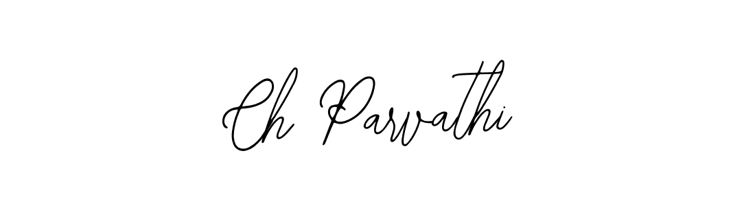 Also You can easily find your signature by using the search form. We will create Ch Parvathi name handwritten signature images for you free of cost using Bearetta-2O07w sign style. Ch Parvathi signature style 12 images and pictures png