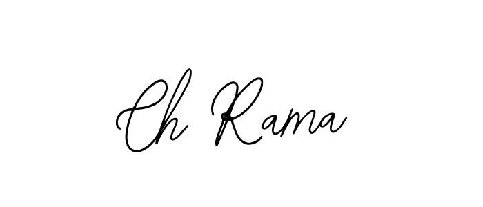 Design your own signature with our free online signature maker. With this signature software, you can create a handwritten (Bearetta-2O07w) signature for name Ch Rama. Ch Rama signature style 12 images and pictures png