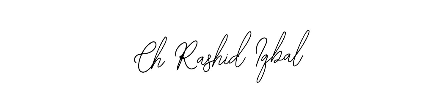 Bearetta-2O07w is a professional signature style that is perfect for those who want to add a touch of class to their signature. It is also a great choice for those who want to make their signature more unique. Get Ch Rashid Iqbal name to fancy signature for free. Ch Rashid Iqbal signature style 12 images and pictures png