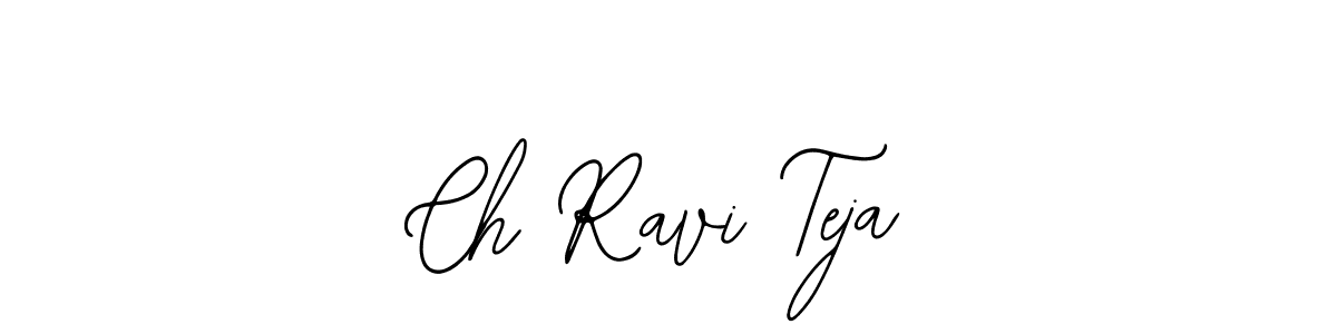 Make a beautiful signature design for name Ch Ravi Teja. Use this online signature maker to create a handwritten signature for free. Ch Ravi Teja signature style 12 images and pictures png