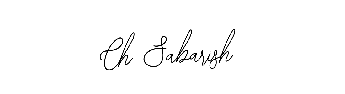 Create a beautiful signature design for name Ch Sabarish. With this signature (Bearetta-2O07w) fonts, you can make a handwritten signature for free. Ch Sabarish signature style 12 images and pictures png