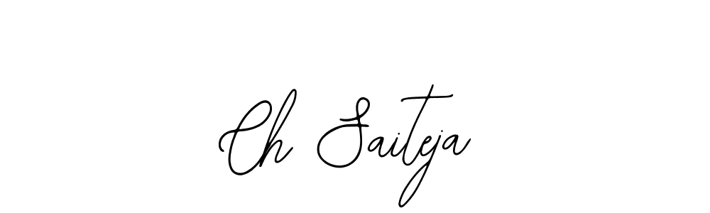 This is the best signature style for the Ch Saiteja name. Also you like these signature font (Bearetta-2O07w). Mix name signature. Ch Saiteja signature style 12 images and pictures png